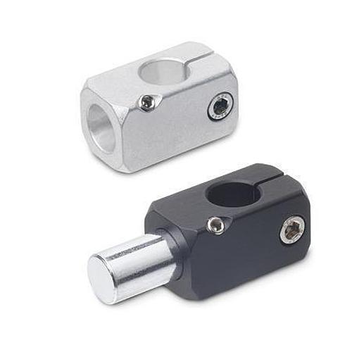 Ganter 476-B10-B10-A-ELS T KLEMMHALTER, SCHWARZ ELOXIERT - GN 476 T Klemmhalter - Aluminium-Abbildung