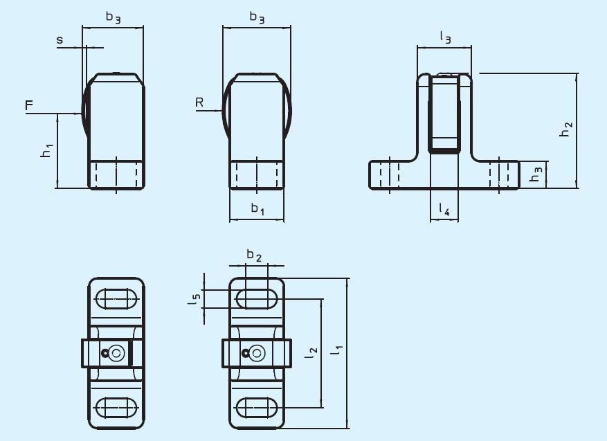 Halder 22160.0212 Federndes Seitendruckstück mit Federblech 72, doppelseitig - EH 22160 Federnde Seitendruckstuecke mit Federblech