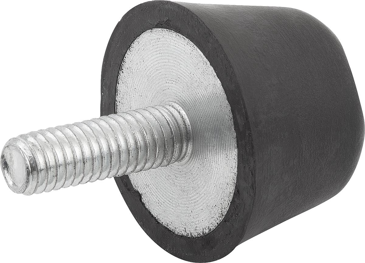 Kipp K0575.05001855 GUMMI ANSCHLAGPUFFER, KONISCH, D=50, H=18 - K0575-05001855 GUMMI ANSCHLAGPUFFER - KONISCH - D 50 - H 18