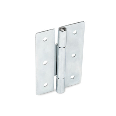 Ganter 136-ST-30-30-B Blechscharniere, quadratisch oder vertikal verlängert - GN 136 QV-ST Blechscharniere Stahl - vertikal verlaengert - mit Durchgangsbohrungen B