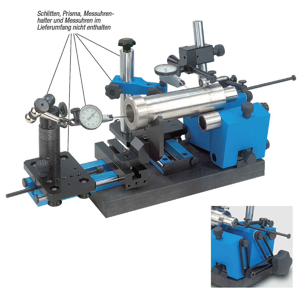 Norelem 32506-01 RUNDLAUF PRÜFGER T, FÜR DURCHM. BIS 80 MM - NLM 32506 Rundlauf Pruefgeraet fuer Durchmesser bis 80 mm verstellbar - Massblatt