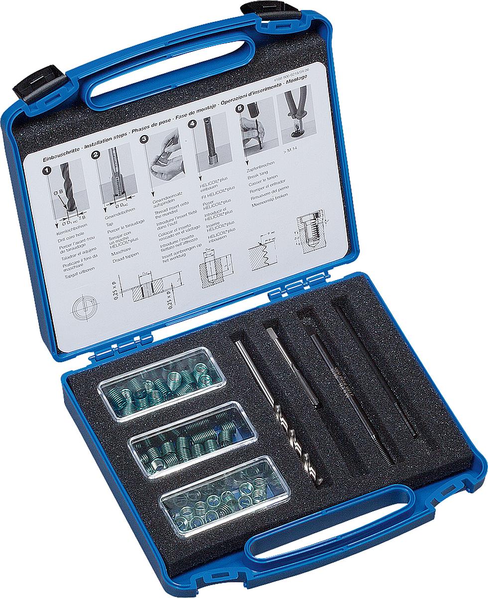 Norelem 07645-0523 HELICOIL PLUS GEWINDEEINSÄTZE M5, LÄNGEN 5, 7,5, 10 MM, JE 2 - 07645-0523 HELICOIL PLUS GEWINDEEINSAETZE M5 - LAENGEN 5 - 7-5 - 10 MM - JE 2