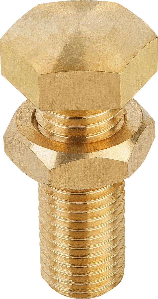 Kipp K0307.16155 AUFLAGEBOLZEN  M16 CU ZN, - K0307-16155 AUFLAGEBOLZEN M16 CU ZN