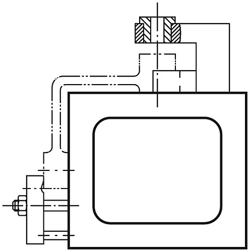 Norelem 01760-01X100 RECHTECKIGER HOHLKÖRPER GG, B=80, H=63, L=100 - Norelem 01760 Rechteckige Hohlkoerper Grauguss