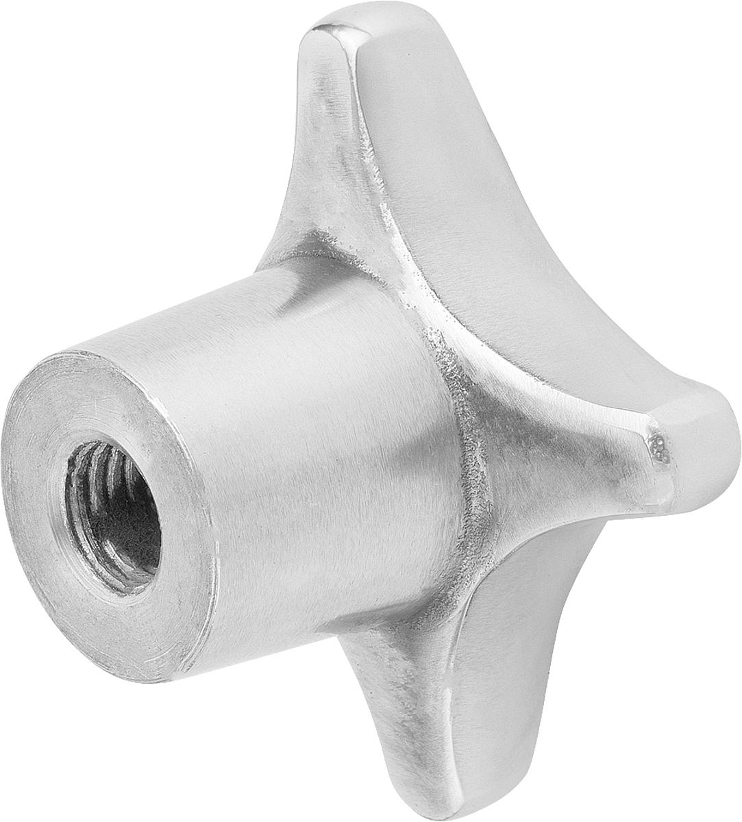 Kipp K0145.4050102 KREUZGRIFF FORM D, D1=50, D5=M10, ALU, POLIERT - K0145-4050102 KREUZGRIFF FORM D - D1 50 - D5 M10 - ALU - POLIERT