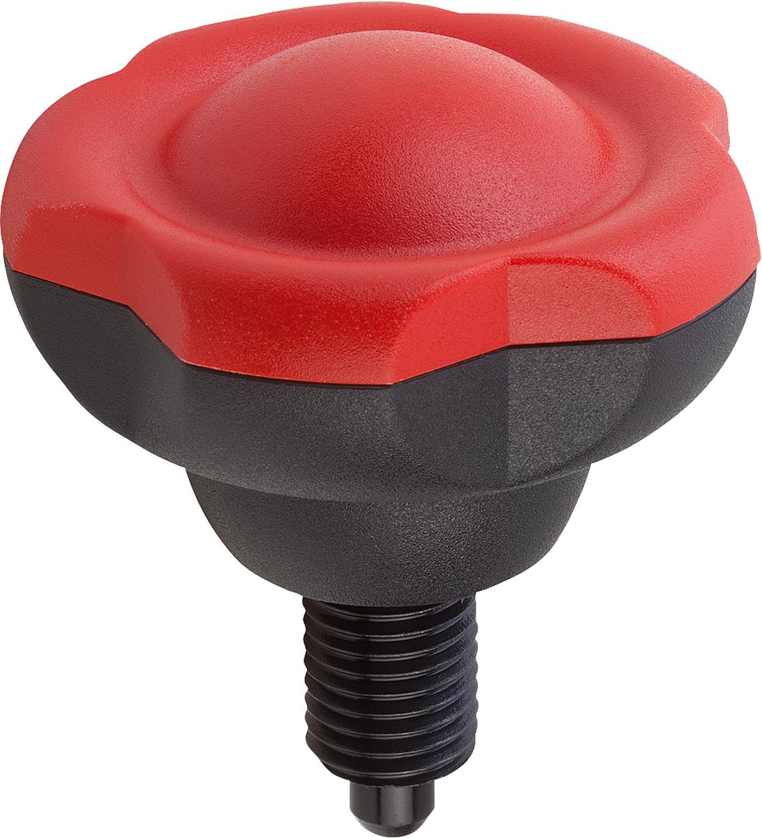 Kipp K0245.14106 ARRETIER  UND SPANNGRIFF GR.4, D=63, M20X1.5, DECKEL VERKEHRSROT - K0245-14106 ARRETIER UND SPANNGRIFF GR 4 - D 63 - M20X1-5 - DECKEL VERKEHRSROT