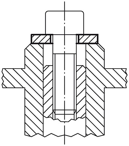 Kipp K0867.06 SCHEIBE DIN 6340, GEHÄRTET, STAHL GESTANZT, D1=6,4 - KIPP K0867 Scheiben fuer Spannzeuge DIN 6340