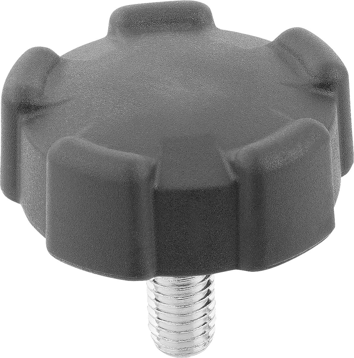 Norelem 06853-320615 NOVO.GRIP RIPPENGRIFF GR.1  M6X15 - 06853-320615 NOVO-GRIP RIPPENGRIFF GR-1  M6X15