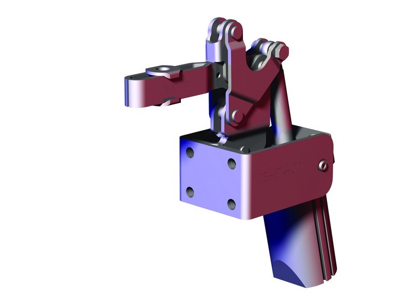 DESTACO 817-SE Standard Kraftspanner Haltekraft 2000 N; vertikaler Zylinder  Massiver-Spannarm (Sensor 8EA-109-1 separat bestellen) - 817 Standard Kraftspanner