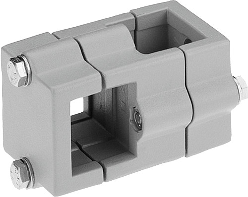 Kipp K0473.523030 KREUZKLEMMSTÜCK  ALUMINIUMGUSS, A=30,2, B=30,2 - KIPP K0473 Kreuzklemmstuecke - Aluminium