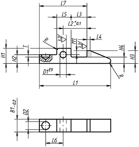Leschhorn 07560-03 SCHNAPPER MIT DRUCKFEDER DIN 6310, - Norelem 07560 Schnapper mit Druckfeder DIN 6310
