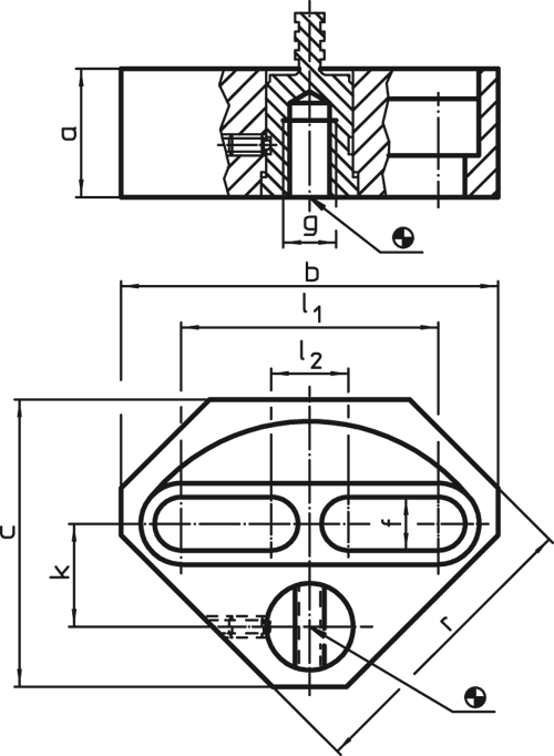 Halder 23700.0416 Fußelement schwenkbar 39,7 x 105 x 85 - Fusselemente Fusselement - schwenkbar - 39 7 x 105 x 85
