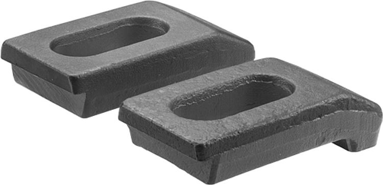 AMF 6325G Spannpratze für Maschinenschraubstöcke, Paar, A1xA2: 10x5,5, A: 22,5, B1: 16,5 - LE 6325G Spannpratze fuer Maschinenschraubstoecke - Paar-Abbildung