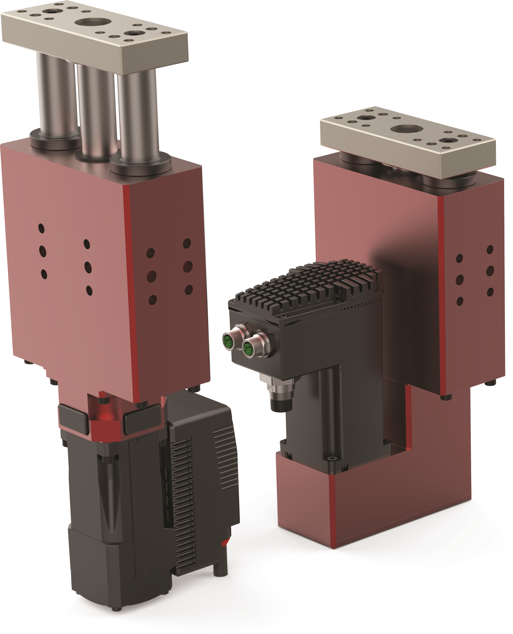 DESTACO 95W-103011060 Elektrische Schlitten-/Hubeinheit 95W, 0–60 mm Hub, Montageplatte Standard, Motoranschluss links, Servo-Antrieb 400V dezentral - DESTACO 95W Serie–Elektrische-Schlitten-Hubeinheit-Gruppe2