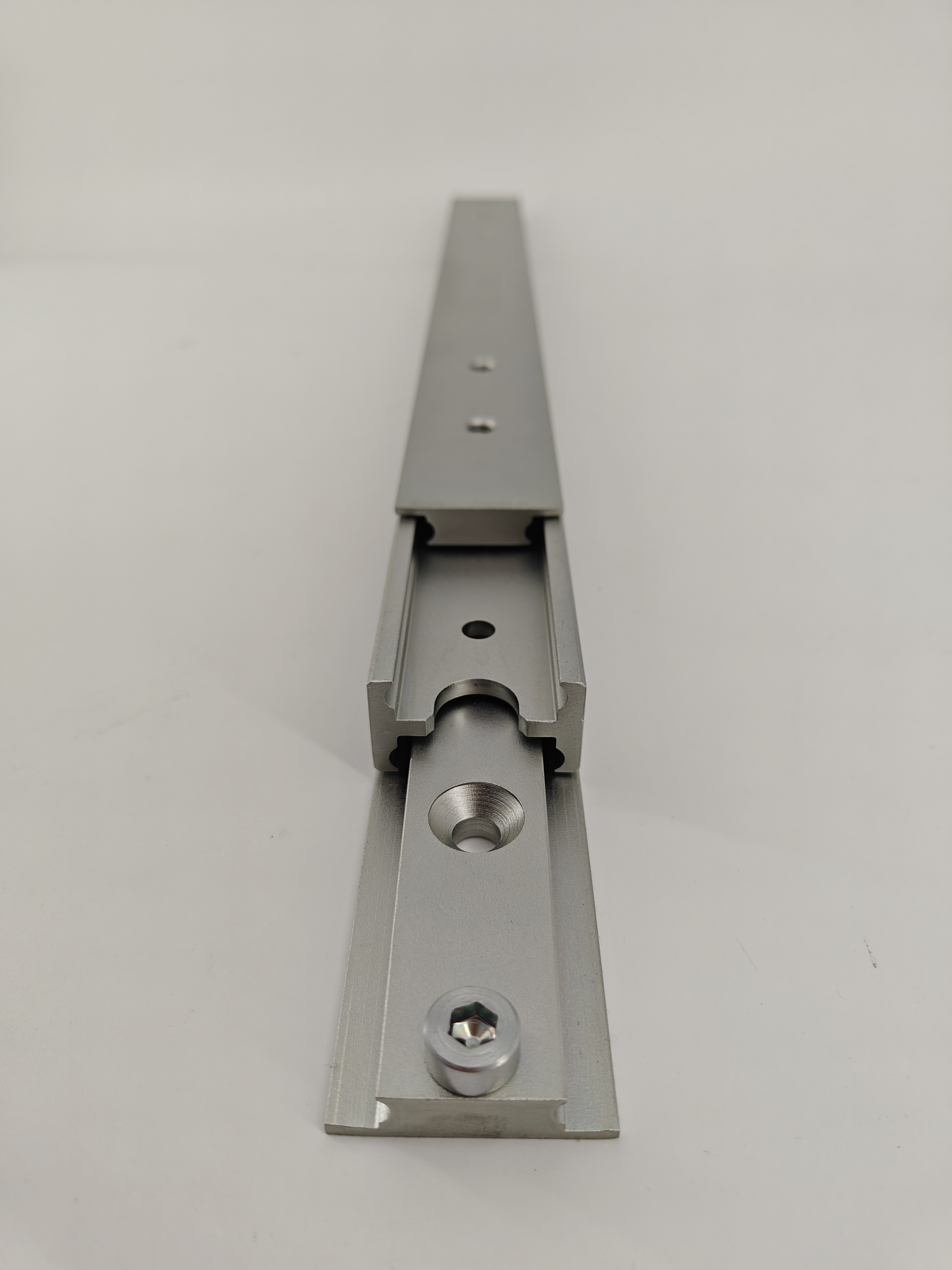 Leschhorn HPHV 2840-0300-GS-ST Hochpräzise Schwerlast-Teleskopschienen, Flachmontage, H-Profil 28x40, Vollauszug, A=300, GS: Gewinde M8/Senkbohrung für M8, Lastwert 100kg, Stahl verzinkt - LE HPHV Hochpraezise Schwerlast-Teleskopschiene - H-Profil - Vollauszug