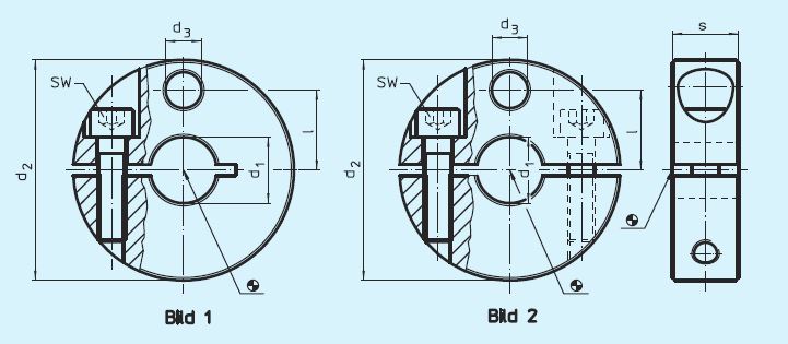 Halder 25070.0032 Stellring  mit Initiatoraufnahme Ø 32, geschlitzt - EH 25070 Stellringe mit Initiatoraufnahme - geschlitzt