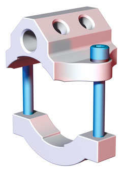 DESTACO  CPI-MBC-150-4-4 Vakuum/Druckluft-Verteiler Rohranschluß, Eingangsanschluß 1x 3/8-NPT, Verteileranschluß 4x 1/4-NPT, RohrØ 38,1 mm - LE70000 Vakuum Verteiler - CPI-MBC-Rohr