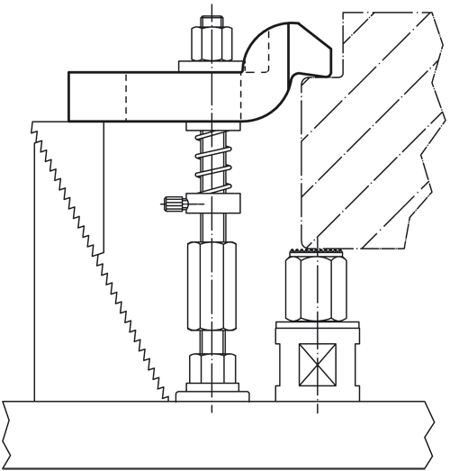 Halder 23160.0022 Spanneisen DIN 6316 gekröpft, 22,0 x 160 - Spanneisen Spanneisen DIN 6316 - gekroepft - 9x 80