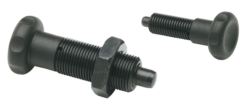 Leschhorn W804C Rastbolzen ohne Rastsperre D 22; H 45; d2 M10x1; d1 05; Schlüssel W807.05 - LE W804C Rastbolzen ohne Rastsperre - Edelstahl-EcoLine-Abbildung