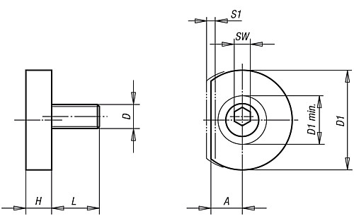 Kipp K0022.06 FORMSCHLUSS SPANN EXZENTER D=M6 - KIPP K0022 Formschluss Spann Exzenter
