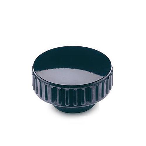 Ganter 530.5-15-M5 Rändelmuttern, Duroplast, Buchse Edelstahl - GN 530-5 Raendelmuttern - Duroplast - Buchse Edelstahl-Abbildung