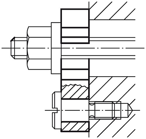 Kipp K0703.06 SCHWENKSCHEIBE DIN 6371, D3=6 - KIPP K0703 Schwenkscheiben fuer Vorrichtungen DIN 6