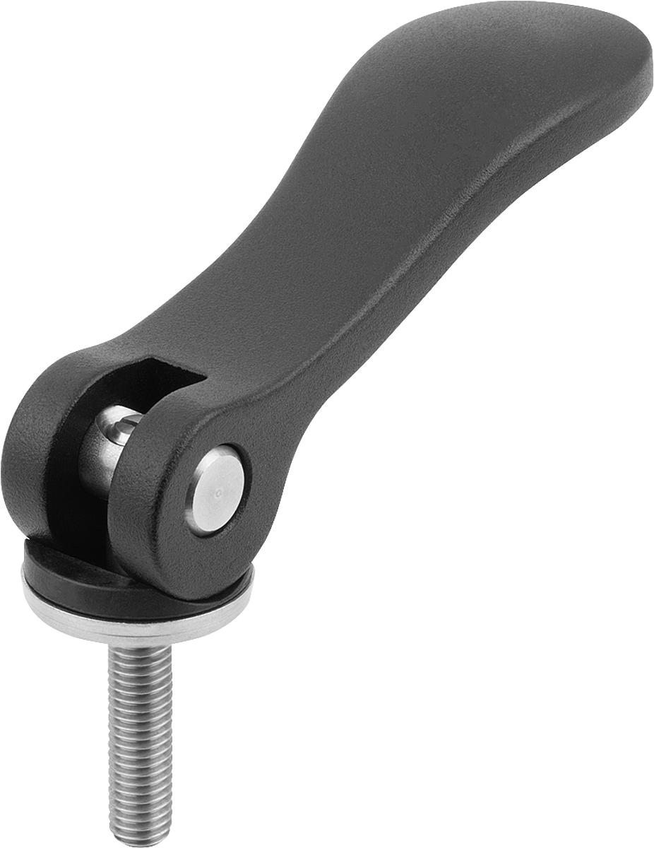 Norelem 04232-1511105X40 EXZENTERHEBEL GR.1 M5X40     EDELSTAHL, MIT ALUMINIUMGRIFF - 04232-1511105X40 EXZENTERHEBEL GR-1 M5X40     EDELSTAHL - MIT ALUMINIUMGRIFF