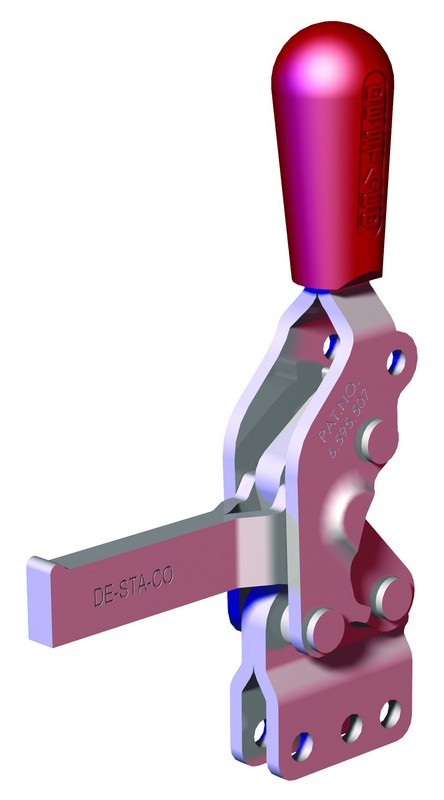 DESTACO 2002-SBR Vertikal-Kniehebelspanner Haltekraft 2700 N, Öffnungswinkel 75° - 2002-SB Vertikalspanner - massiver Spannarm - Fuss gerade