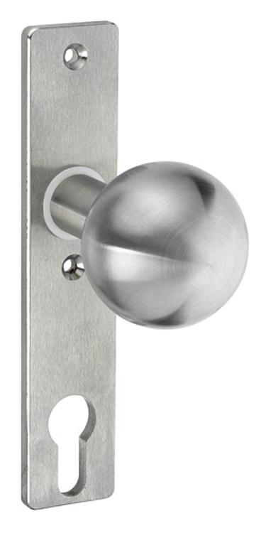 AMF 437Z Türknopf, gerade, drehbar: -, fest: Ja, Kurzschild: 32 x 156 x 6 mm - LE 437 Tuerknopf - gerade -Abbildung