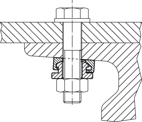 Halder 23050.0560 Kompakt-Kugelscheibe-Kegelpfanne ähnlich DIN 6319 Ø 10.5, rostfreier Stahl - Kompakt-Kugelscheiben-Kegelpfannen Kompakt-Kugelscheibe