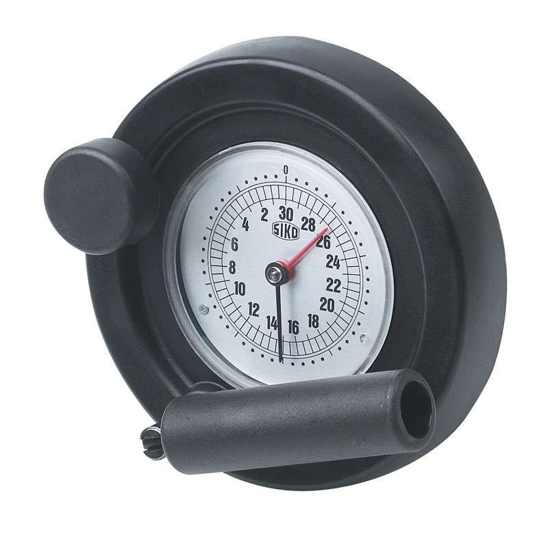 Leschhorn K905 Scheibenhandräder mit Griff und Feststellschraube für Positionsanzeigen  D 129; d5 87 (S80/1); d1 12 H7 - Boteco K905 Speichenhandraeder mit Griff fuer Positionsanzeigen