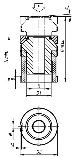 Norelem 27708-1006 KUGEL VERSTELLSCHRAUBE MIT KONTERMUTTER - Norelem 27708 Kugel Verstellschrauben mit Kontermutter
