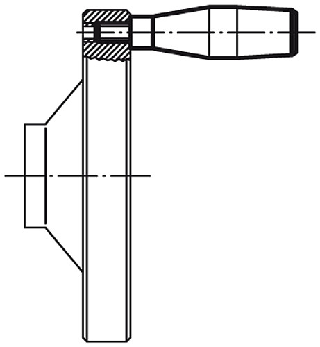 DIN 39 ähnlich, 06311-16 FEST. BALLENGRIFF, GERADE FORM, M6, D1=16, L1=52 - Norelem 06311 Feste Ballengriffe gerade Form - aehnlich DIN 39