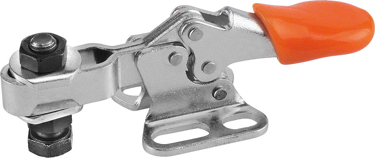 Kipp K0069.0050 MINISCHNELLSPANNER HORIZONTAL, MIT WAAGRECHTEM FUSS, P=50 da - K0069-0050 MINISCHNELLSPANNER HORIZONTAL - MIT WAAGRECHTEM FUSS - P 50 da