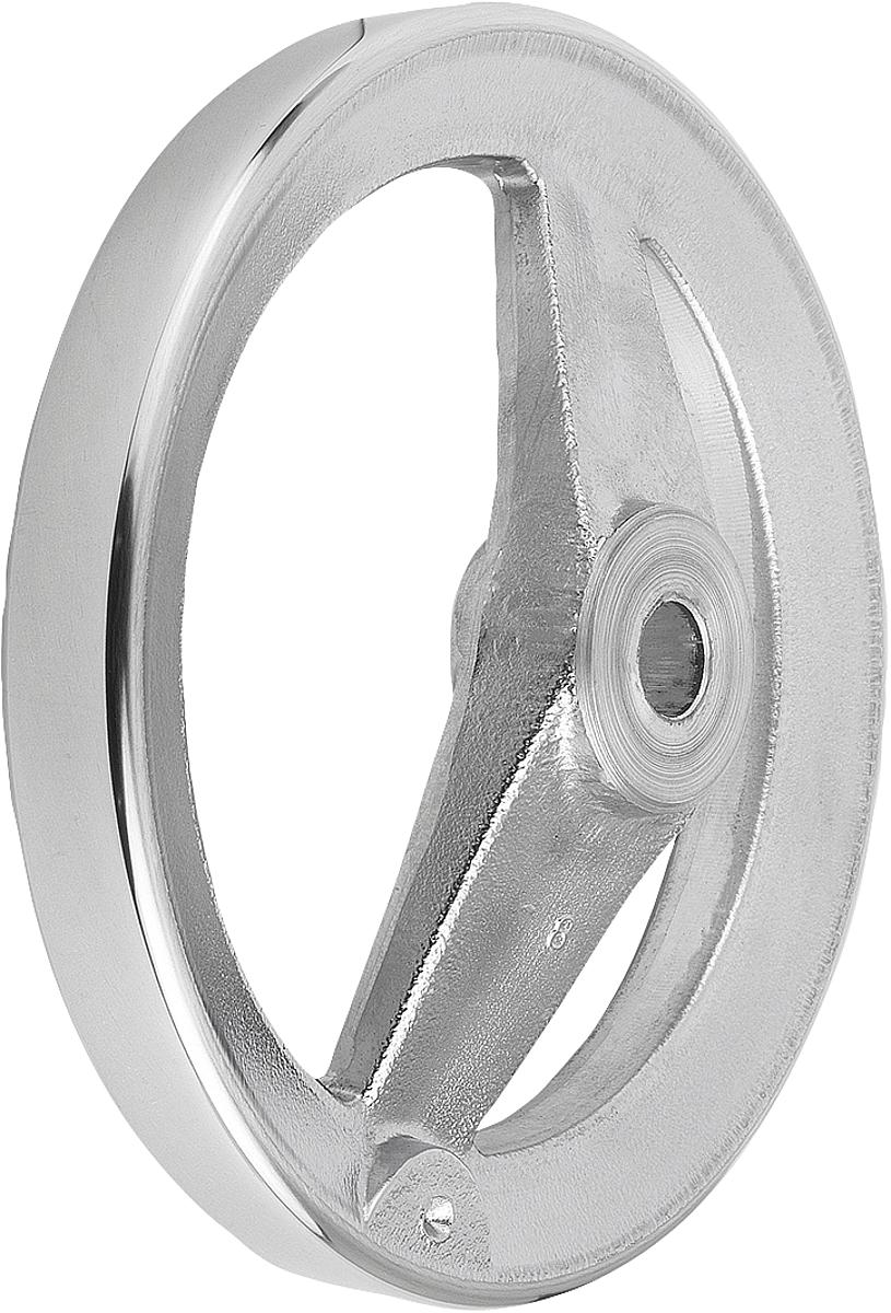 Norelem 06277-0250X22 2 SPEICHENHANDRAD ALU, O.GR.O.NUT, D1=250, D2=22 - 06277-0250X22 2 SPEICHENHANDRAD ALU - OHNE GRIFF - OHNE NUT - D1 250 - D2 22