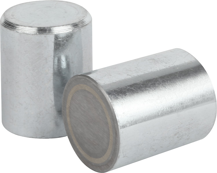 Kipp K0546.01 HALTEMAGNET RUND, STABGREIFER, D=6, L=20 - KIPP K0546 Haltemegnete rund -Stabgreifer- aus AINiCo ohne Passungstoleranz