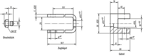 Kipp K0021.02 GABEL FÜR ARNESS - KIPP K0021 -arness- Zusatzteile
