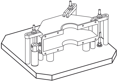 Halder 1912.410 Aufspannplatte vorbearbeitet - #N/A