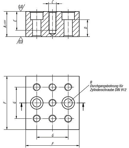 Kipp K0811.14112025 UNTERLEGBLOCK FORM M - KIPP K0811 Unterlegbloecke Form M