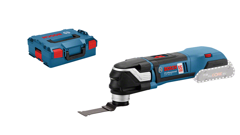 Leschhorn Akku Kreissäge GKS18V-57-G-2x4.0Ah-BOXX Professional, in L-BOXX mit Zubehör-Set (1x Kreissägeblatt, Holz); mit 2x4.0Ah LE71550 Akku und Ladegerät GAL 18V-40 - Multi Cutter L-BOXX