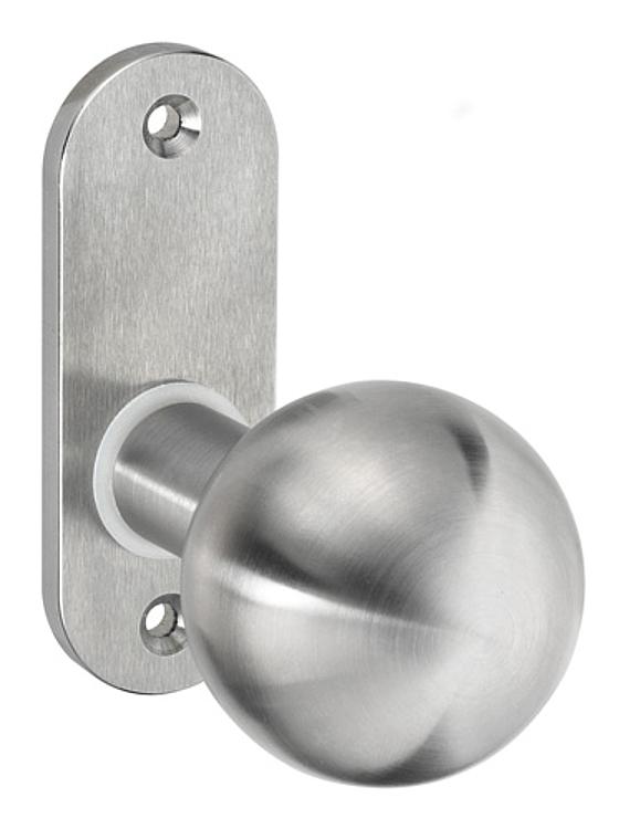 AMF 431 Türknopf, gerade, drehbar: -, fest: Ja, Rosette: 32 x 87 x 6 mm - LE 431 Tuerknopf - gerade -Abbildung