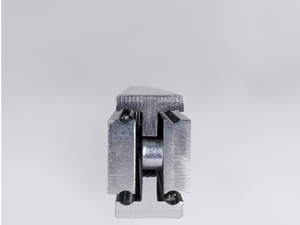 Leschhorn HPTV 4017-100-ST Hochpräzise Schwerlast Teleskopschienen, Vollauszug, Profil 40x17, A=100, Gewinde=M5, Lastwert 80 kg, Stahl C45E+C (1.1191) verzinkt - LE HP4817 hochpraezise Schwerlastschiene Front