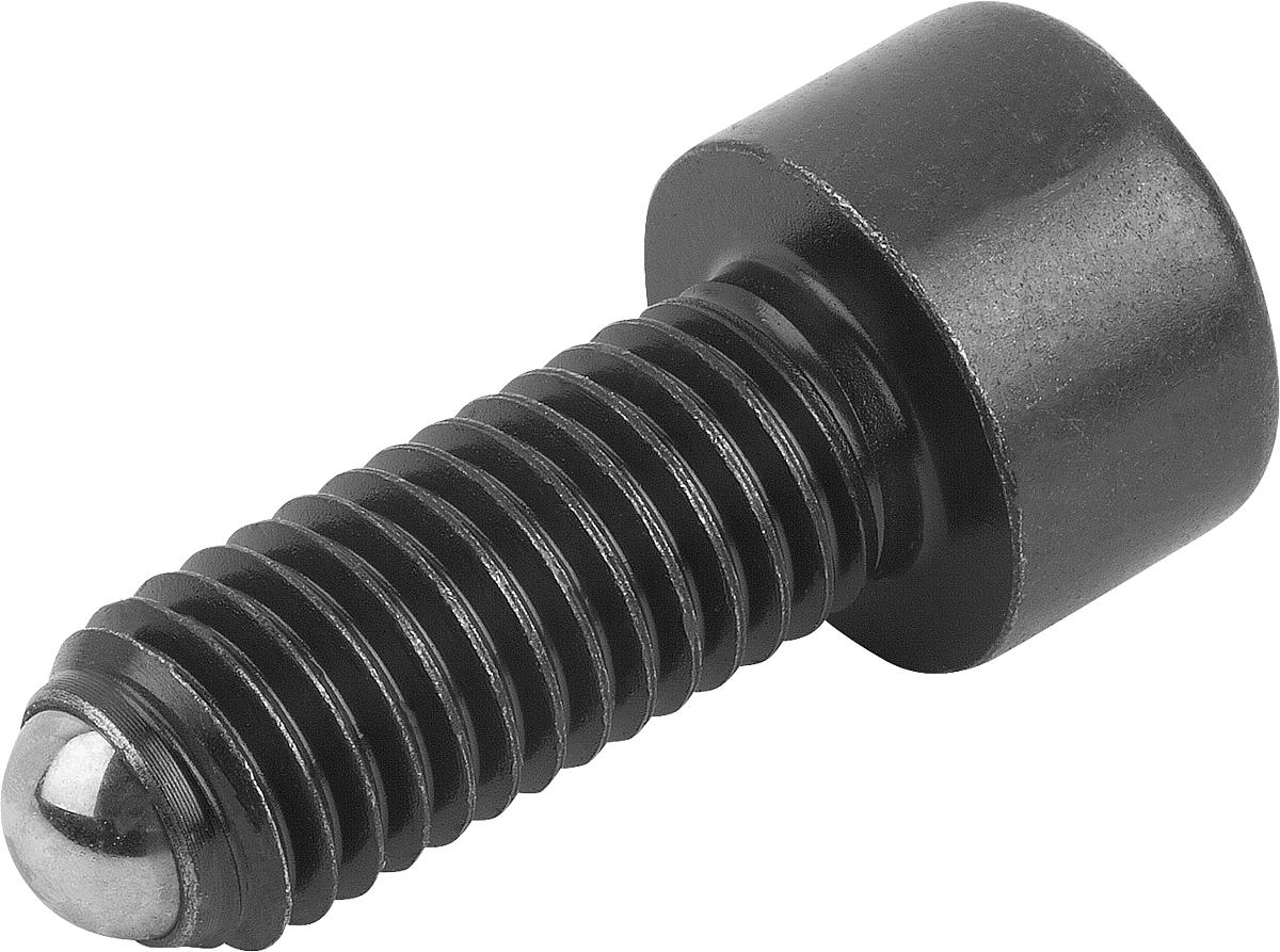 Norelem 07100-10620 KUGELDRUCKSCHRAUBE FORM A, MIT KOPF, D1=M6, L1=20,8 - 07100-10620 KUGELDRUCKSCHRAUBE FORM A - MIT KOPF - D1 M6 - L1 20-8