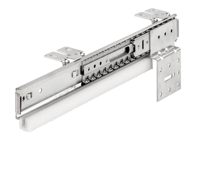 Accuride DZ1316-0060 Schiene für einschiebbare Türen, SL 600, hell verzinkt - Accuride DZ1316 Schiene fuer einschiebbare Tueren - bis 25 kg-Bild