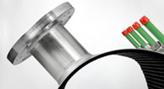 Leschhorn SST-532-552-DN200-BL700-EPDM-V4A Anbohrschellen geteilter Überschieber mit Flanschabgang, Material 1.4401 (V4A, AISI 316), EPDM, 532-552, DN200, BL700 " Umtausch ausgeschlossen" - SST-V4A Standard