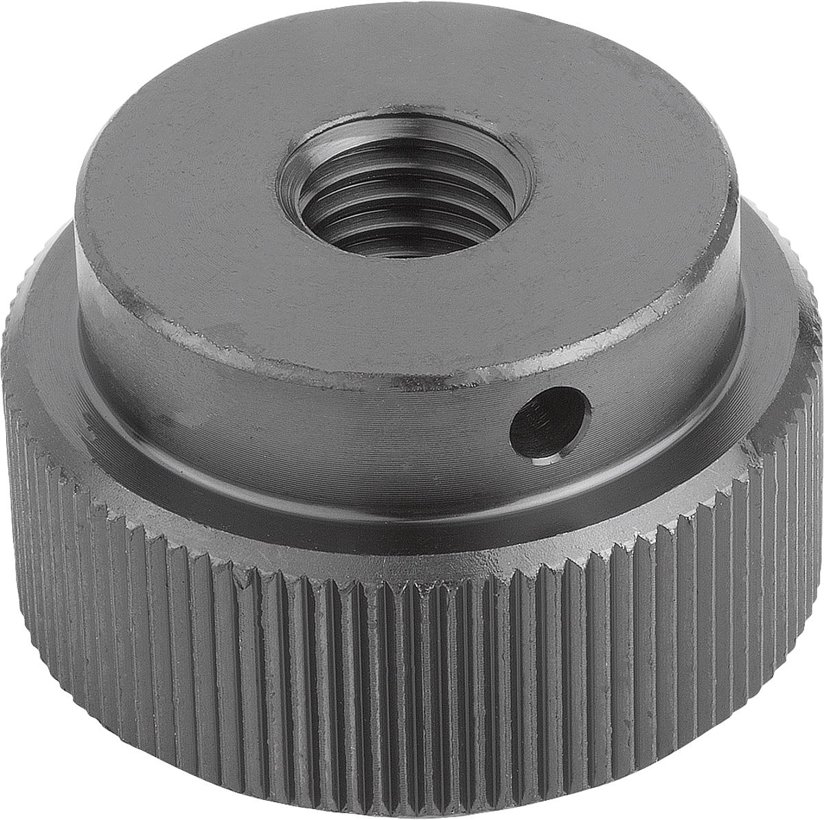 Kipp K0137.105 RÄNDELMUTTER DIN 6303  M5       BR, FORM A  STAHL - K0137-105 RAENDELMUTTER DIN 6303 M5 BR - FORM A STAHL
