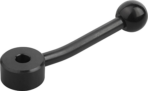 Norelem 06342-106 SCHALTGRIFF FLACH GR.1, PASSBOHRUNG 6H7 - Norelem 06342-PB Schaltgriffe flach mit Passbohrung