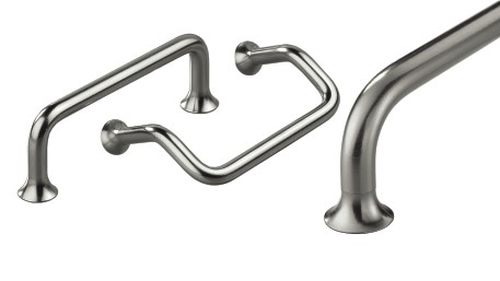 Leschhorn ET-10.E100.31   " Clean Line " Edelstahl Bügelgriffe Typ A Ø 10 mm A 100,  halbglänzend gleitgeschliffen - Leschhorn ET -Clean Line- Edelstahl Buegelgriffe