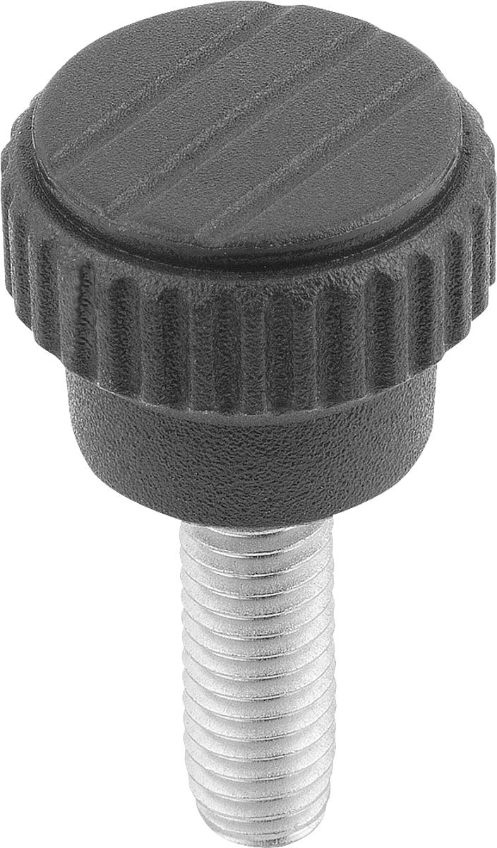 Kipp K0110.0004X10 NOVO.GRIP RÄNDELKNOPF GR.0 M4X10 EDELSTAHL - K0110-0004X10 NOVO GRIP RAENDELKNOPF GR 0 M4X10 EDELSTAHL