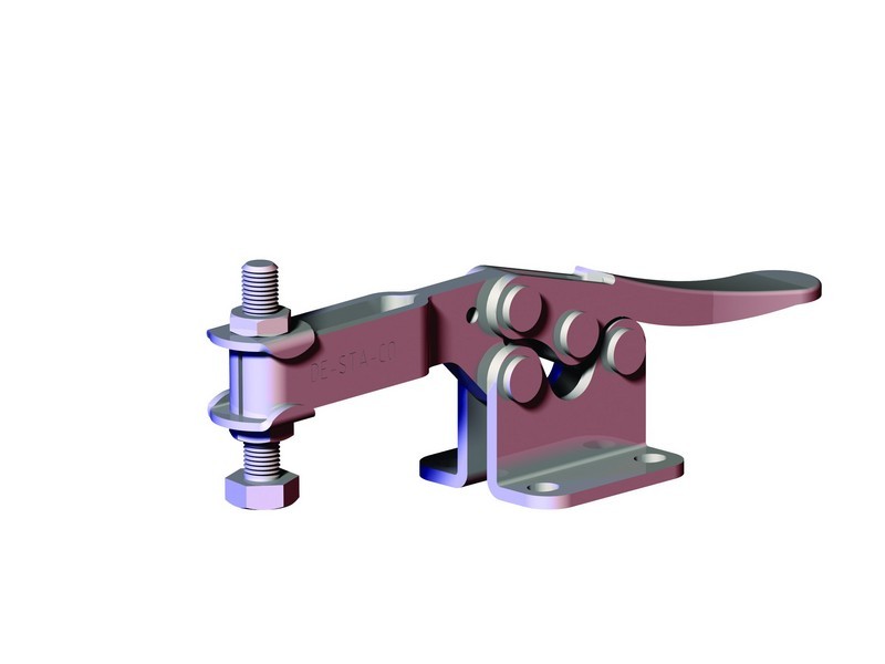 DESTACO 215-USS Horizontalspanner Öffnungswinkel 90° - 215-USS Horizontalspanner - U- Spannarm - Fuss abgewinkelt - Edelstahlausfuehrung